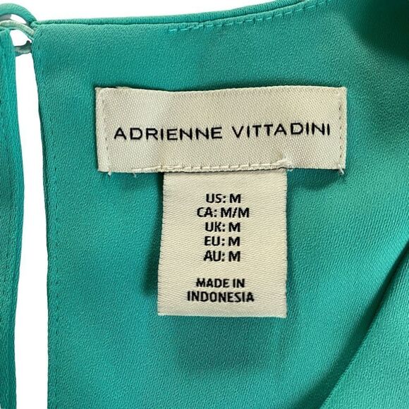 Adrienne Vittadini Teal Sleeveless A-Line Dress Sz M - Picture 7 of 8